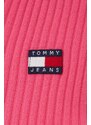 Kardigan Tommy Jeans dámský, růžová barva