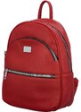 BELLA BELLY Módní dámský koženkový kabelko-batoh Rosita, červená
