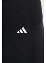 Tréninkové legíny adidas Performance Optime černá barva, hladké, IQ2688