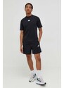 Bavlněné tričko adidas černá barva, s aplikací, IN6229