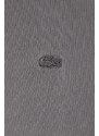 Bavlněná mikina Lacoste šedá barva, s kapucí, hladká, SH3452 S0I