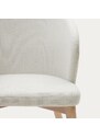 Béžová čalouněná jídelní židle Kave Home Darice