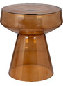 Oranžový skleněný odkládací stolek Richmond Bowen 39 cm