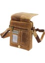 Pánská kožená taška přes rameno Wild 250586-MH tmavě hnědá