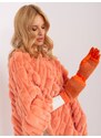Fashionhunters Oranžové teplé dámské rukavice