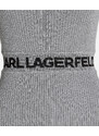 ŠATY KARL LAGERFELD LSLV LUREX LOGO KNIT DRESS