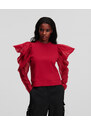 MIKINA KARL LAGERFELD FABRIC MIX SWEATSHIRT