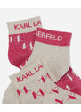 PONOŽKY 3-PACK KARL LAGERFELD K/MONOGRAM SHORT SOCKS 3P