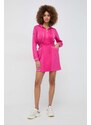 Šaty Liu Jo růžová barva, mini, oversize