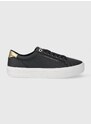 Sneakers boty Tommy Hilfiger ESSENTIAL VULC LEATHER SNEAKER tmavomodrá barva, FW0FW07778