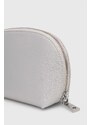 Kosmetická taška Love Moschino stříbrná barva
