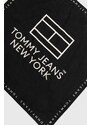 Bavlněný šátek Tommy Jeans černá barva