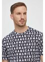Bavlněné tričko Armani Exchange černá barva, 3DZTJW ZJH4Z