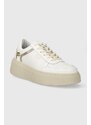 Kožené sneakers boty Twinset bílá barva, 241TCP060