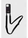 Obal na telefon Lacoste iPhone 15 Pro 6.1" černá barva