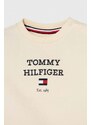 Kojenecká tepláková souprava Tommy Hilfiger béžová barva