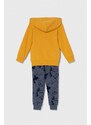 Dětská tepláková souprava adidas x Disney žlutá barva