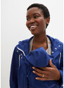 bonprix Těhotenská a nosící softshellová bunda Modrá