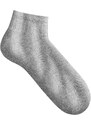 Blancheporte Sada 5 párů sportovních kotníkových ponožek Quarter šedý melír 35-38