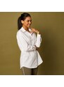 Blancheporte Dlouhá jednobarevná košile na knoflíčky bílá 36