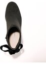Blancheporte Kotníkové boty na podpatku, se sametovou mašlí černá 36