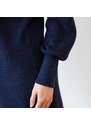 Blancheporte Tunikový pulovr s knoflíky inkoustová 34/36
