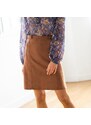 Blancheporte Mírně rozšířená sukně v semišovém vzhledu karamelová 44