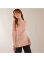 Blancheporte Žebrovaný pulovr se stojáčkem růžová pudrová 42/44
