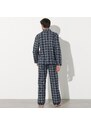 Blancheporte Kostkované flanelové pyžamo šedá 107/116 (XL)