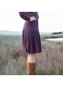 Blancheporte Jednobarevná rozšířená sukně švestková 42