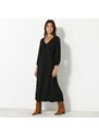 Blancheporte Jednobarevné šaty se 3/4 rukávy černá 40