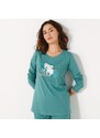 Blancheporte Pyžamo s dlouhými rukávy a motivem "medvídek koala" khaki 42/44