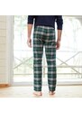 Blancheporte Pyžamové kalhoty s pružným pasem, z kostkovaného flanelu zelená 68/70