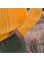 Blancheporte Volný pulovr s výstřihem do "V" mohérový na dotek mangová 52
