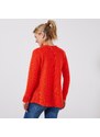Blancheporte Rozšířený pulovr, hladký pletený vzor mandarinka 42/44