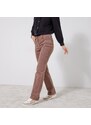 Blancheporte Rovné manšestrové kalhoty hnědošedá 52