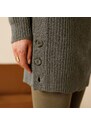 Blancheporte Tunikový pulovr s knoflíky, mohérový na dotek bronzová 34/36