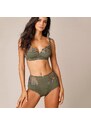 Blancheporte Podprsenka z mikrovlákna a krajky „Rima“ zn. Confidence Lingerie, bez kostic khaki, koš.D 80D