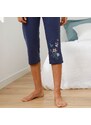 Blancheporte 3/4 pyžamové kalhoty s potiskem břidlicová 54