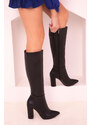 Soho Black Women's Boots 17697