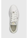 Kožené sneakers boty Tommy Hilfiger POINTY COURT SNEAKER HARDWARE bílá barva, FW0FW07780