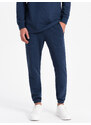 Ombre Men's tracksuit set sweatshirt with polo collar + pants