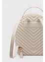 Kožený batoh Pinko dámský, bílá barva, malý, s aplikací, 102530.A1J2