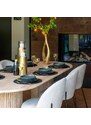 Béžový kamenný jídelní stůl Richmond La Cantera 240 x 110 cm