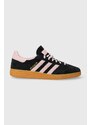 Semišové sneakers boty adidas Originals Handball Spezial černá barva, IE5897