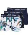 JACK & JONES Boxerky 'Louis' námořnická modř / zelená / černá / bílá