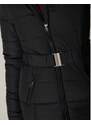 Blancheporte Prošívaná bunda s páskem a zipem, krátká černá 52