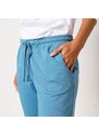 Blancheporte Moltonové joggingové kalhoty s pružným pasem modrošedá 52