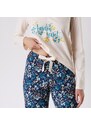 Blancheporte Pyžamové kalhoty s potiskem květin nám.modrá 52