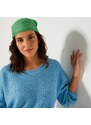 Blancheporte Jednobarevný pulovr s lodičkovým výstřihem a dlouhými rukávy modrá 54